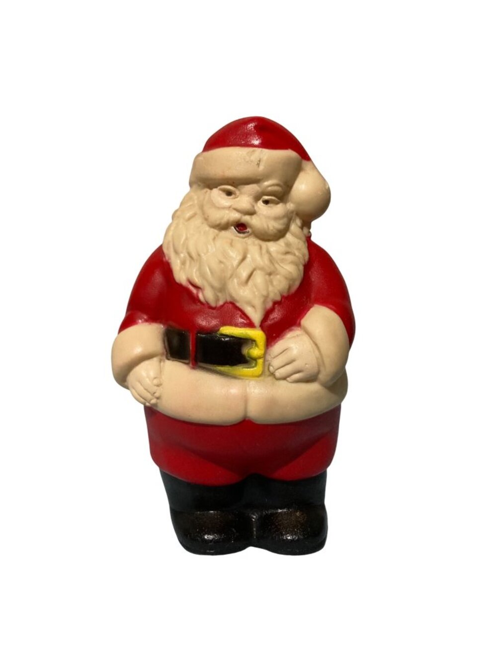Vintage Christmas Santa Claus Rubber Squeaker Toy - Still Squeaks